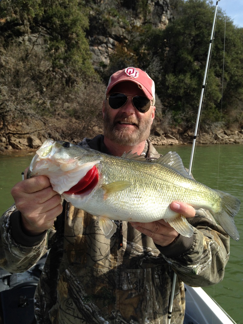 Dave Kemper set his personal best record with this chunky 6lb 4 oz Lake Travis largemouth